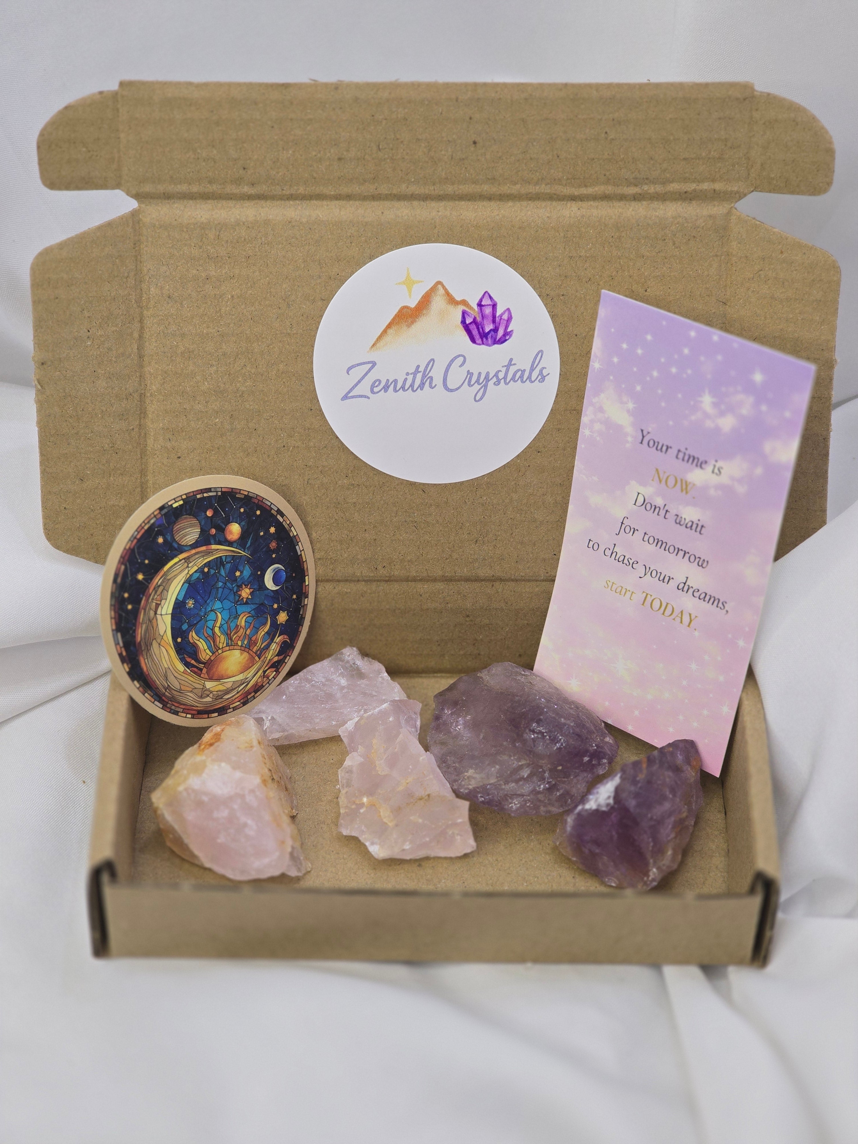 Love & Healing Crystal Set – Self-Love • Peace • Emotional Renewal