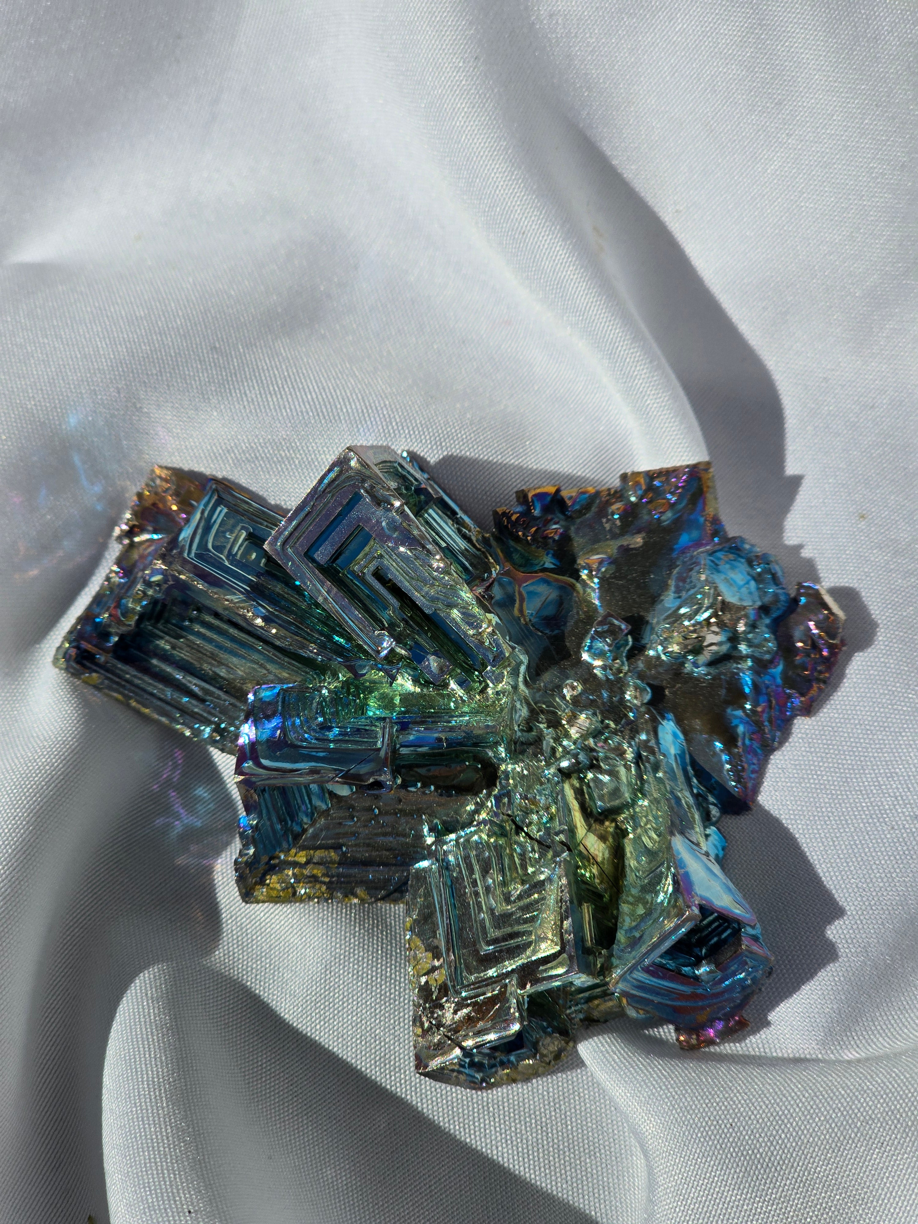 (B1) One-of-a-Kind Bismuth Crystal – Rainbow Energy Transformation