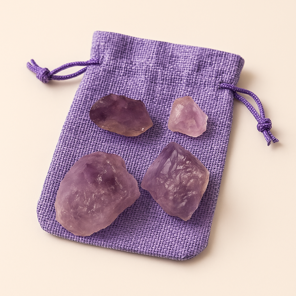 Raw Amethyst Crystal Bag – 1/3 lb (150g) of Radiant Energy