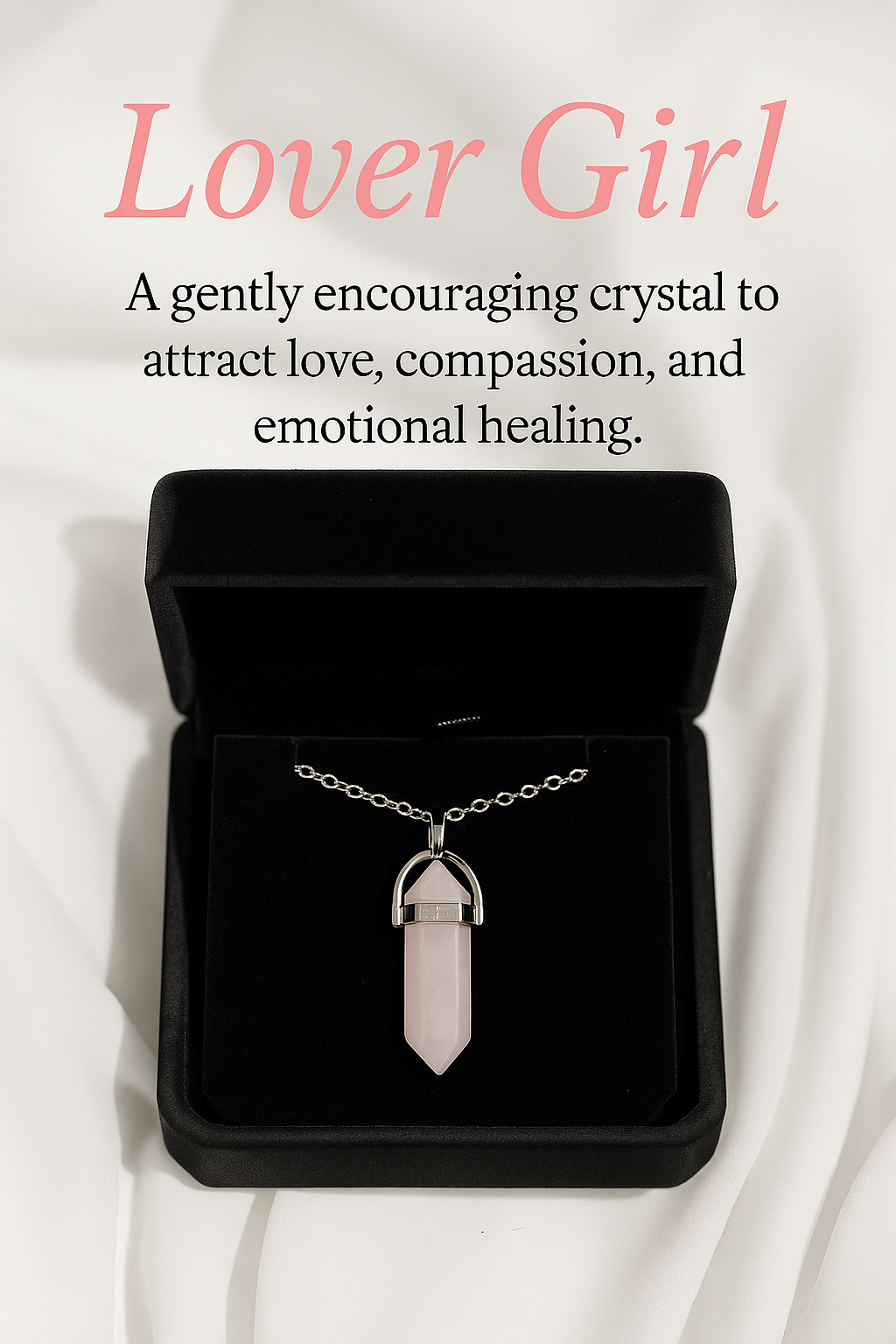 Lover Girl — Rose Quartz Necklace for Love, Healing & Self-Worth