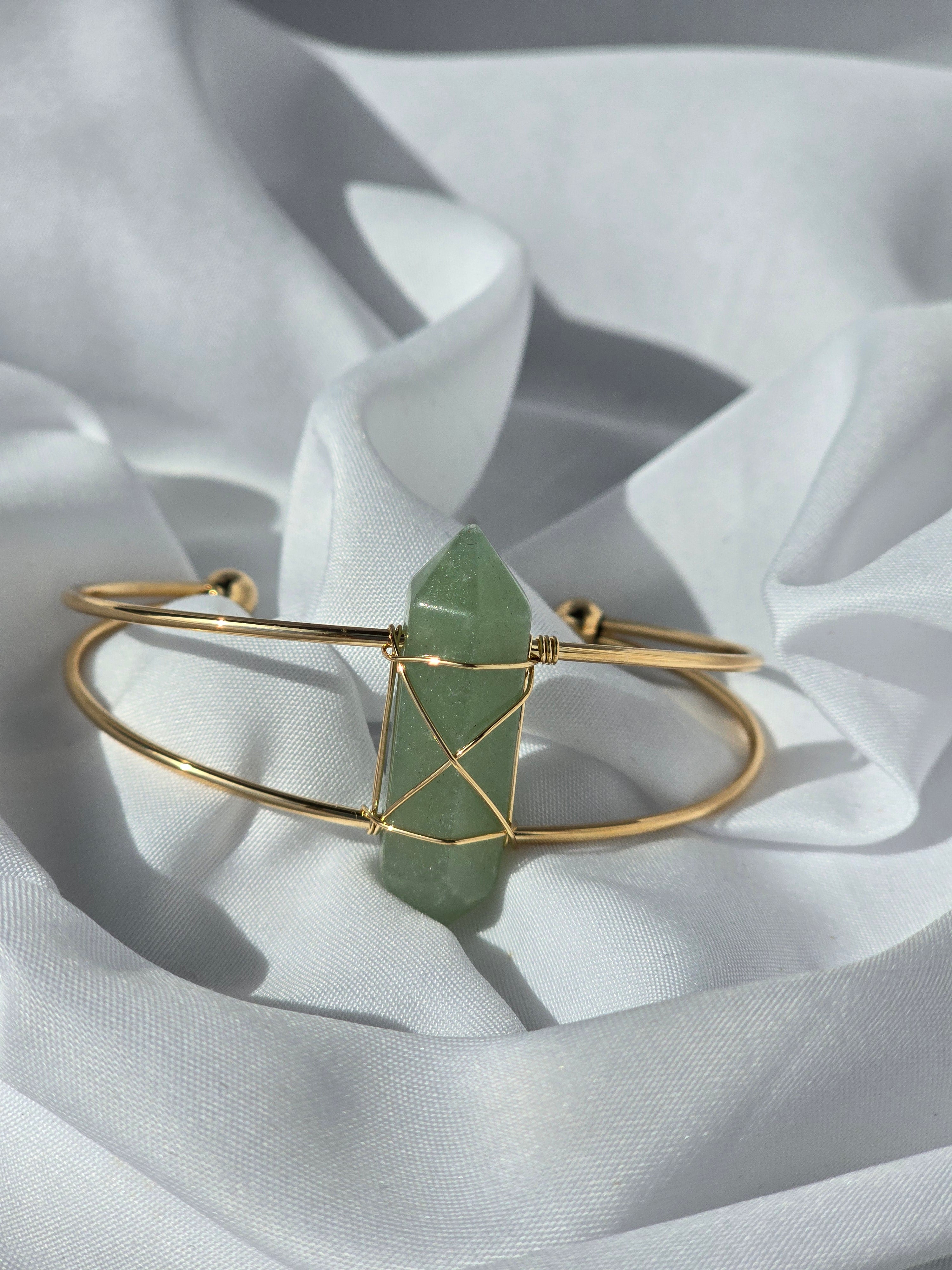 Green Aventurine Double-Band Bracelet – Luck, Growth & Abundance